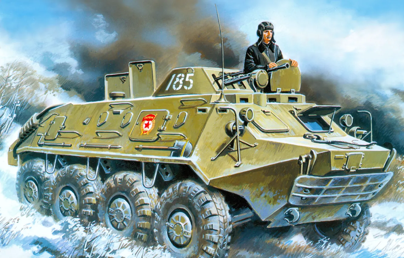 Photo wallpaper figure, art, THE BTR - 60PB