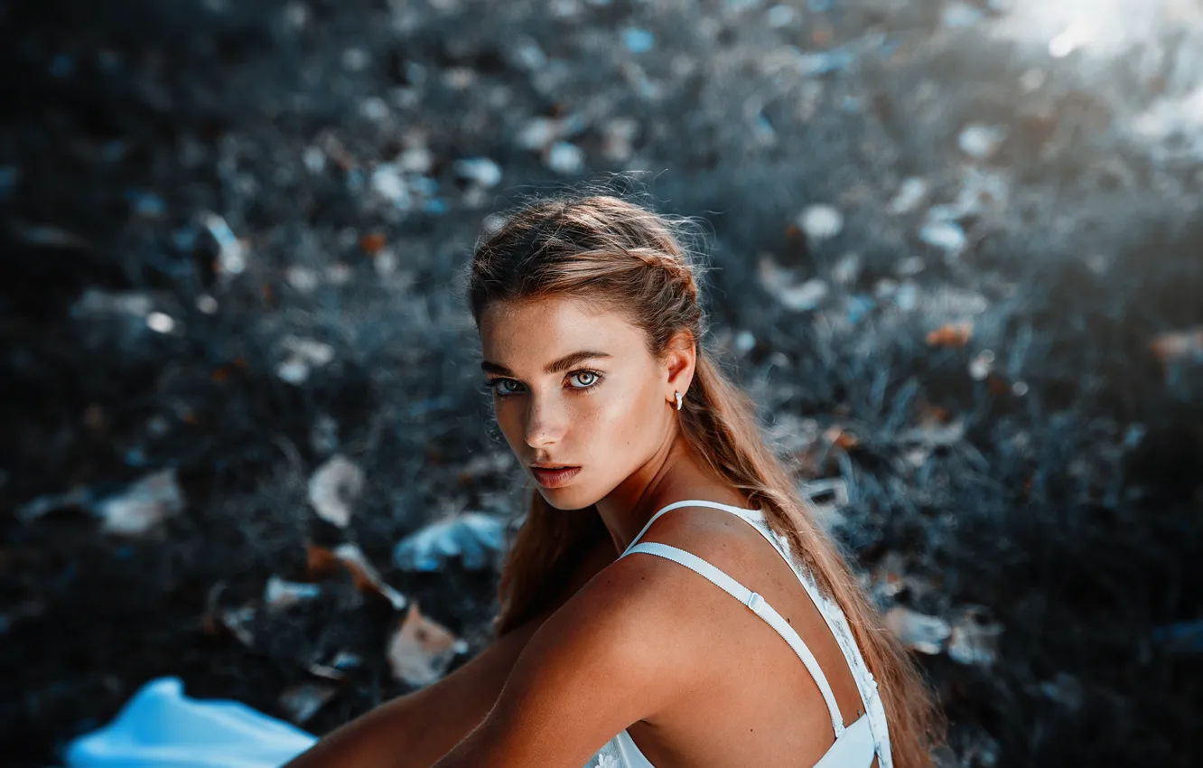 Photo wallpaper look, girl, beauty, model