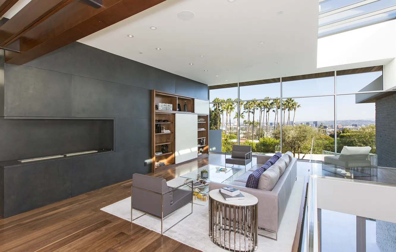 Photo wallpaper design, style, Villa, home, interior, living room