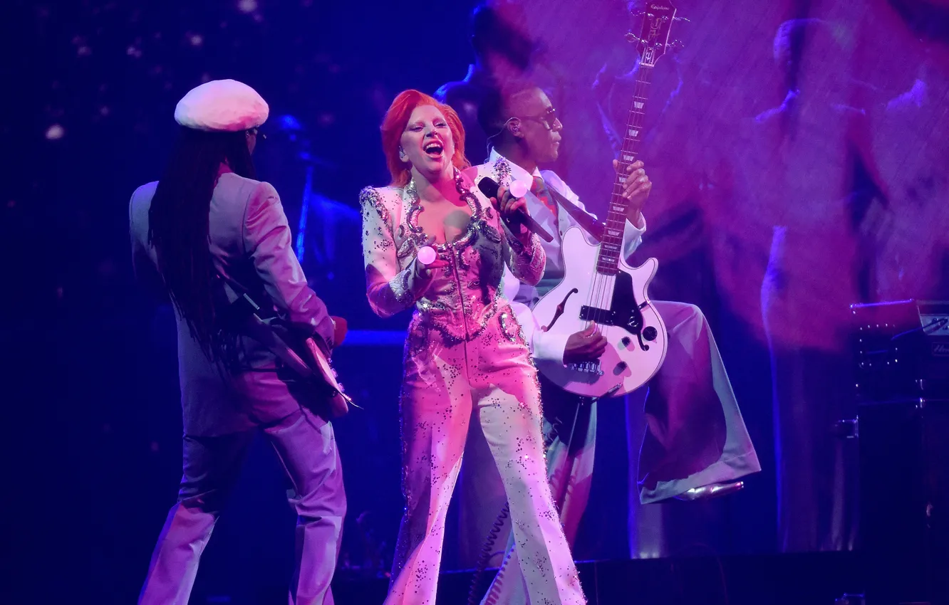 Photo wallpaper girl, style, music, woman, actress, concert, show, singer