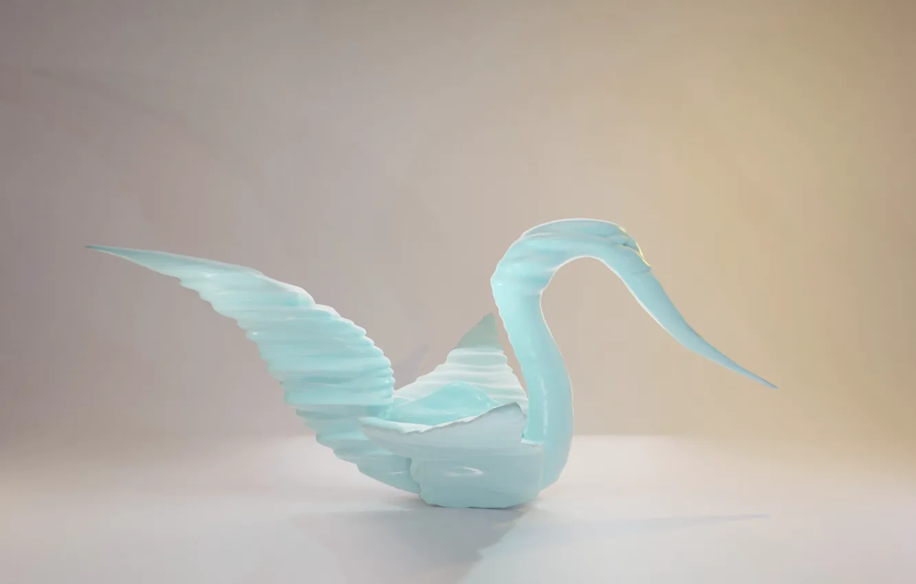 Photo wallpaper sculpture, render, cranes, AlexStormND