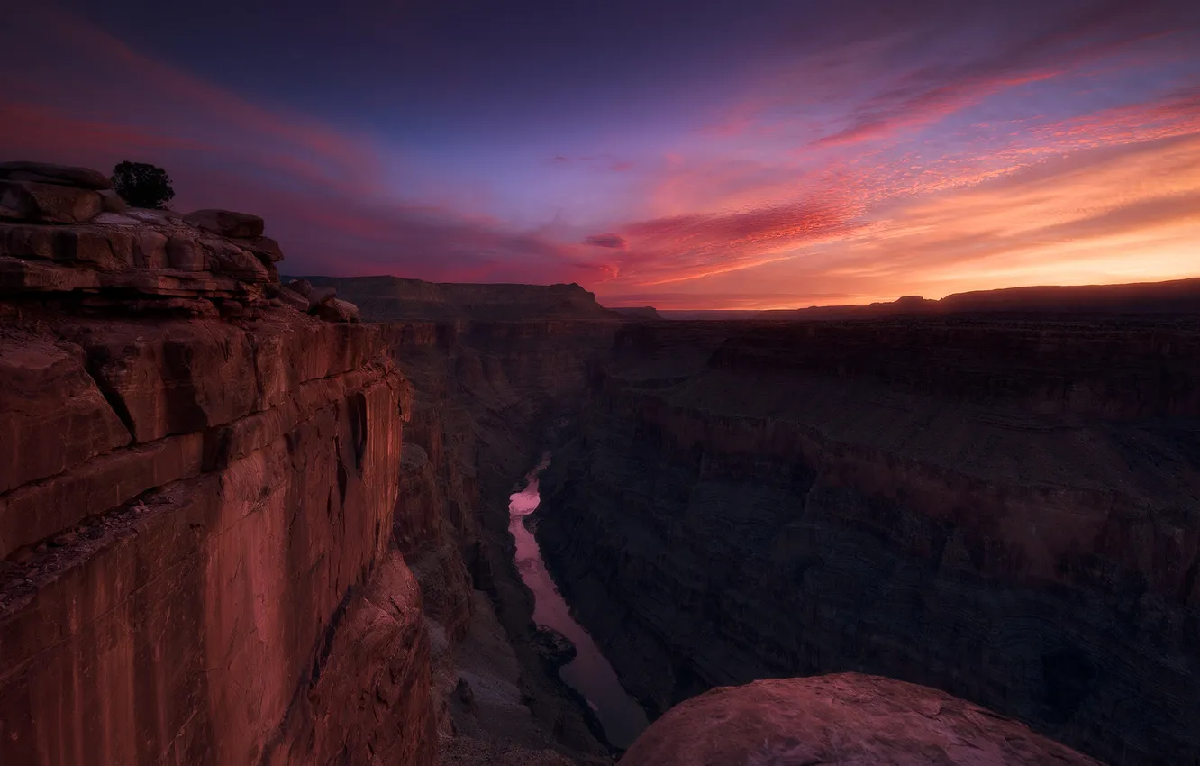 Photo wallpaper USA, rock, sunset, Arizona, Grand Canyon, torowep