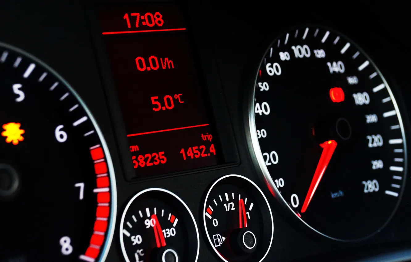 Photo wallpaper speedometer, figures, dashboard