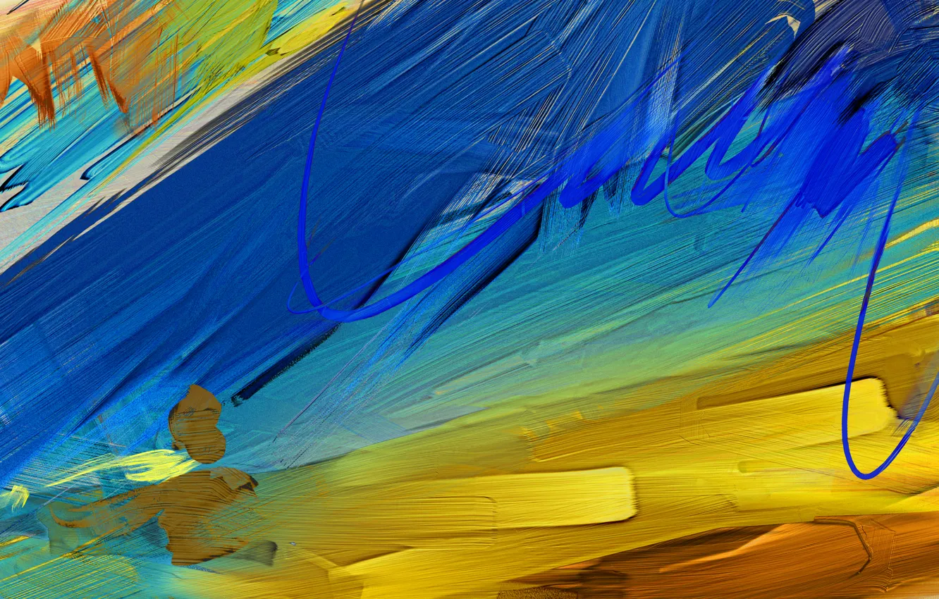Photo wallpaper paint, color, different, strokes, oil