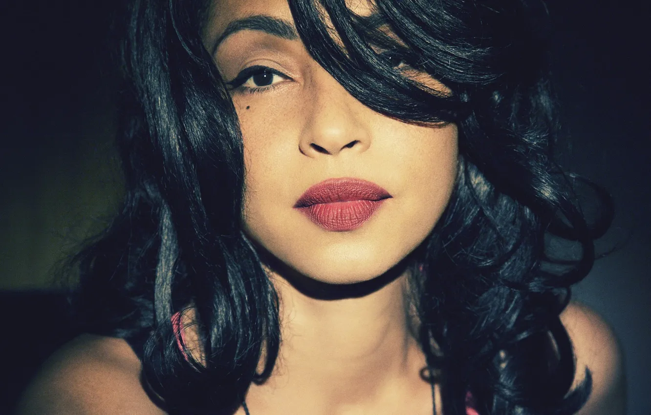 Photo wallpaper face, singer, Sade