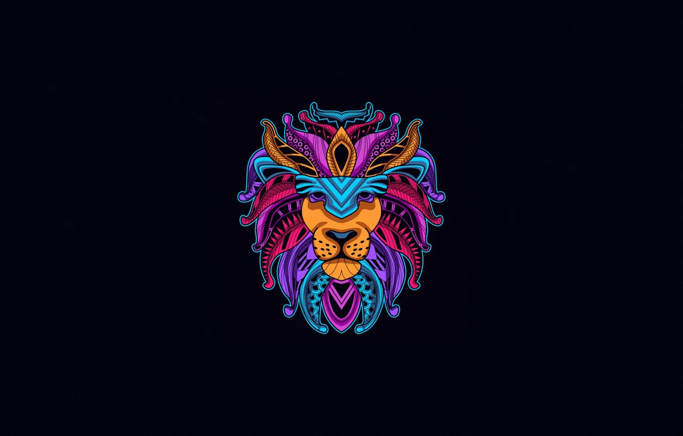 Photo wallpaper face, style, background, color, minimalism, Leo, art, style