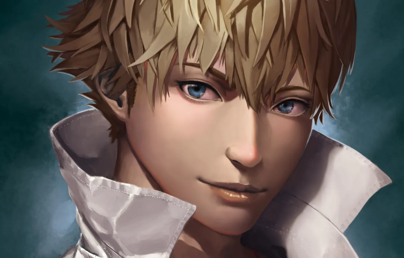 Photo wallpaper close-up, smile, collar, guy, art, lepus, RWBY