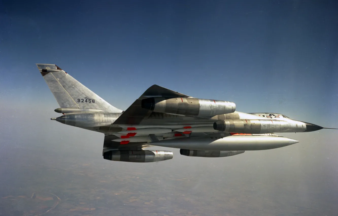 Photo wallpaper bomber, first, far, supersonic, Convair, in the world, B-58 Hustler