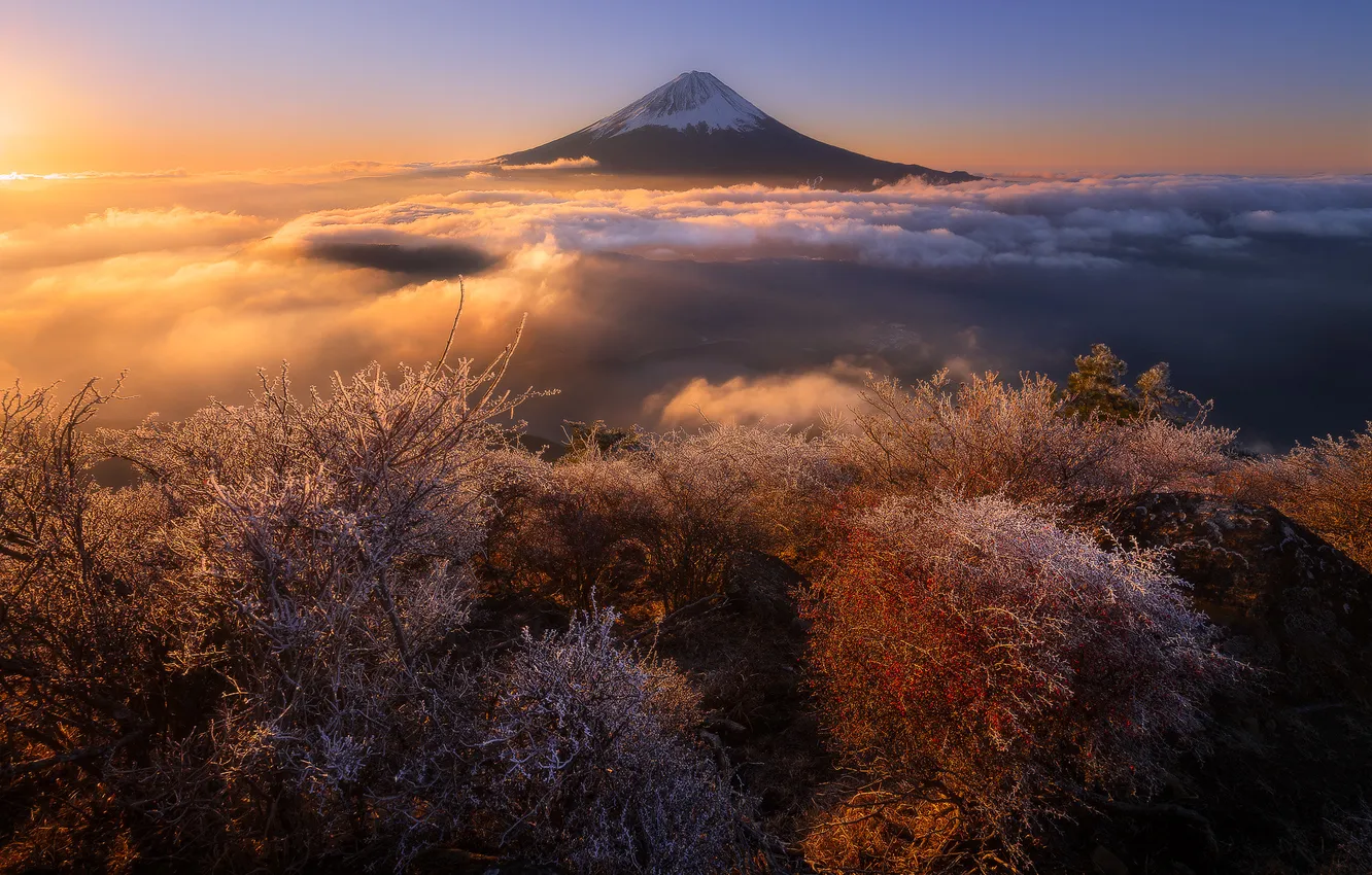 Photo wallpaper Japan, Fujikawaguchiko-machi, Yamanashi