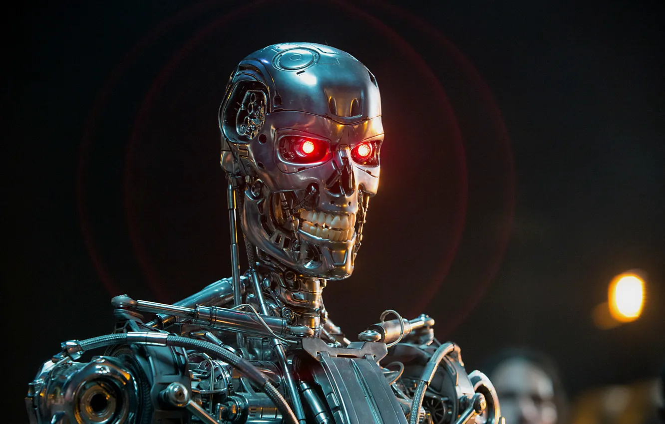 Photo wallpaper robot, T-800, Terminator: Genisys, Terminator: Genesis