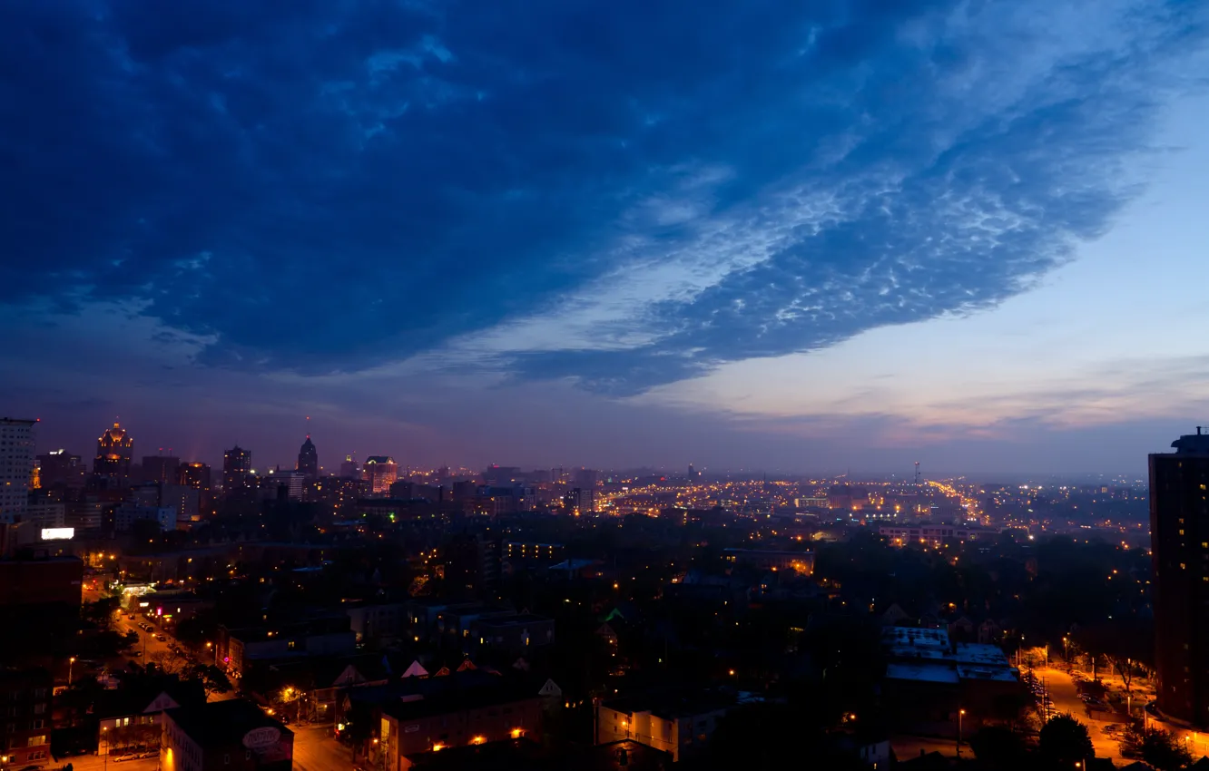 Photo wallpaper city, the city, USA, Wisconsin, Milwaukee