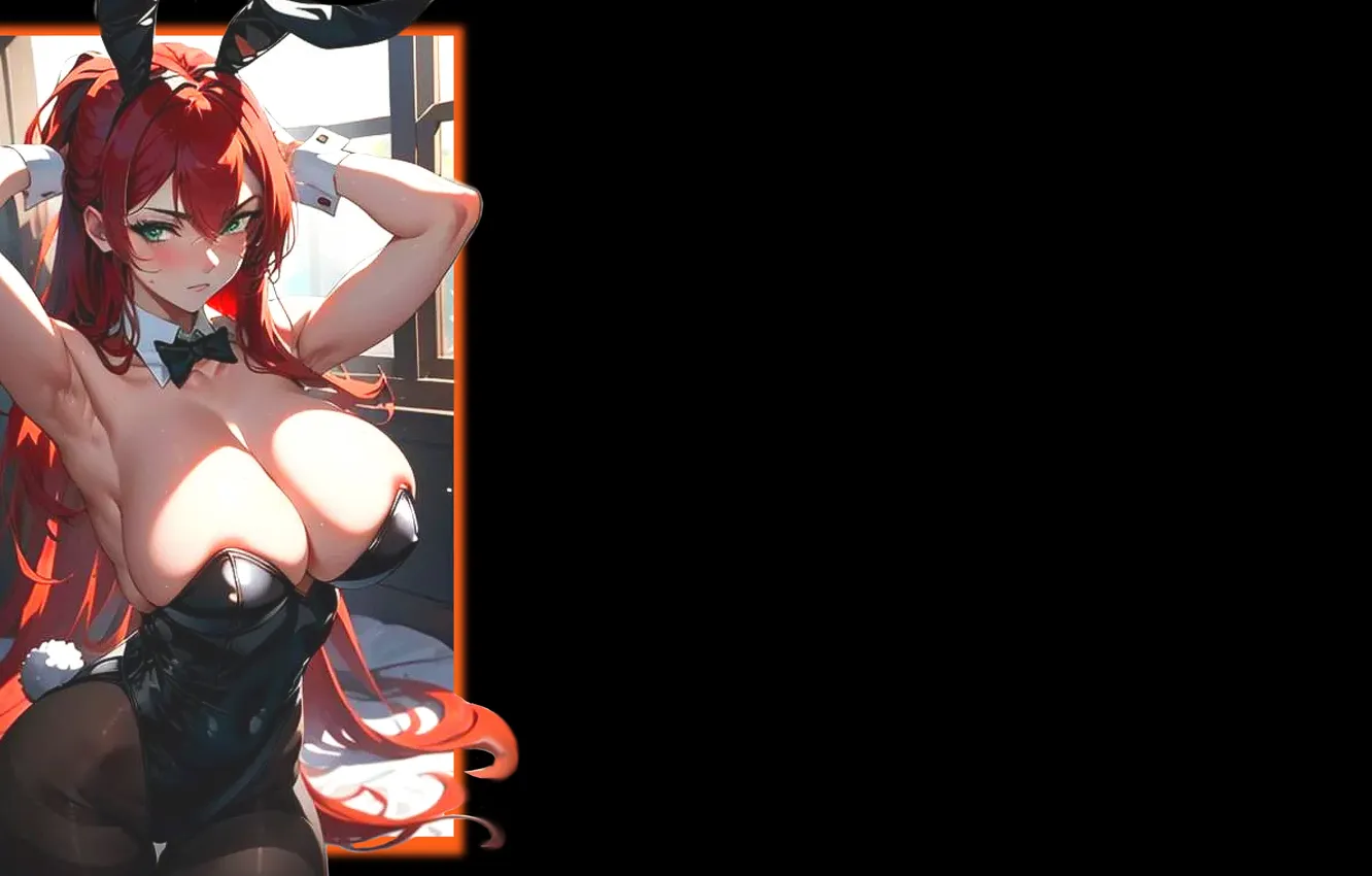 Photo wallpaper girl, hot, sexy, boobs, sexy girl, anime, pretty, breasts