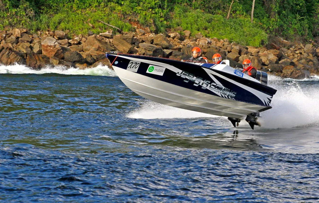 Photo wallpaper race, boat, speed