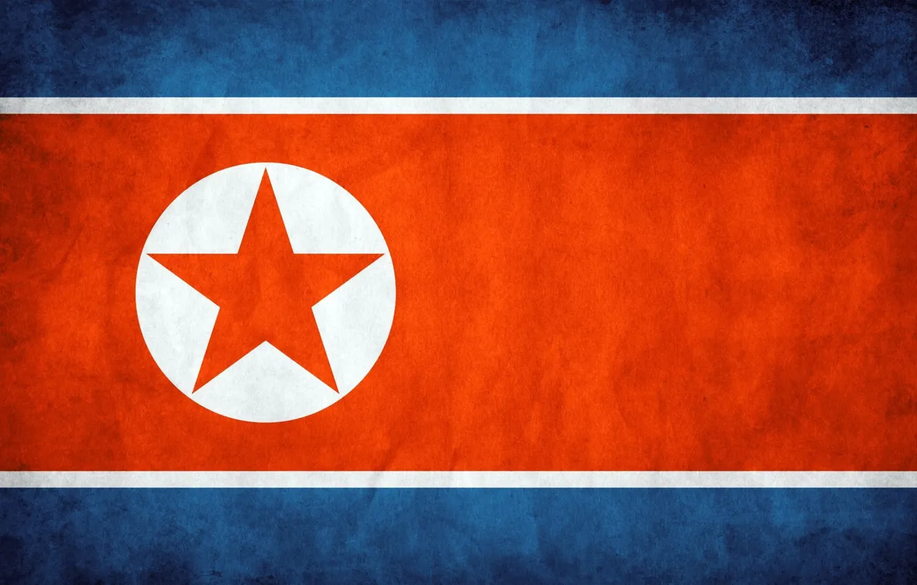 Photo wallpaper flag, flag, North Korea, North Korea