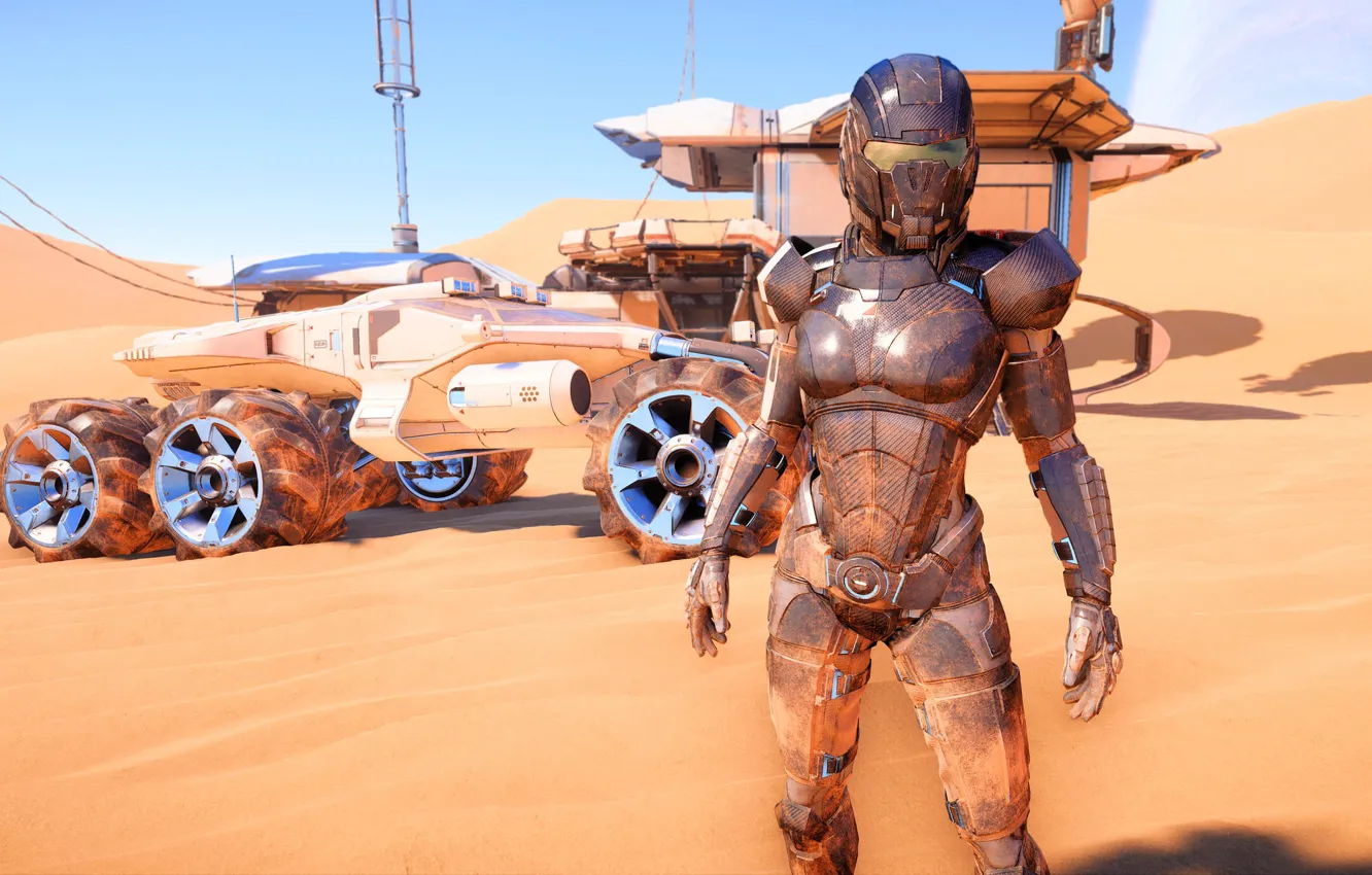 Photo wallpaper planet, nomad, Mass Effect Andromeda, Pioneer