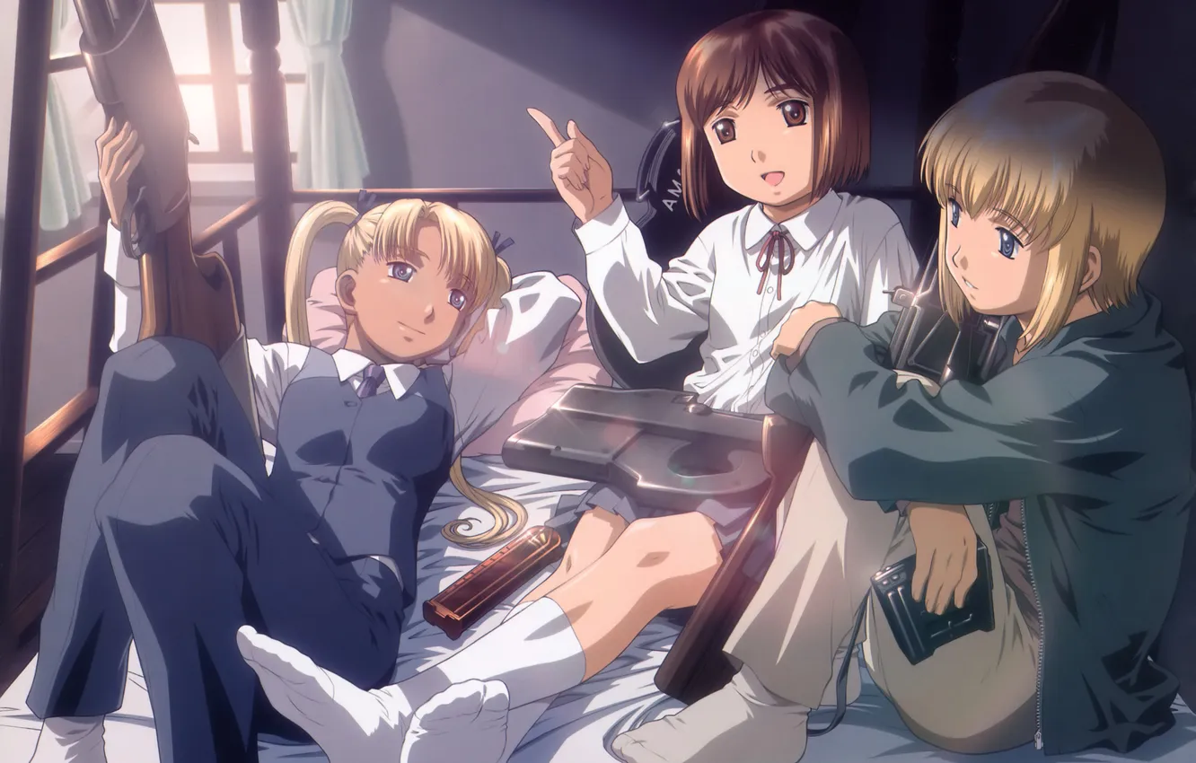 Photo wallpaper anime, Gunslinger Girl, Henrietta, School Killers