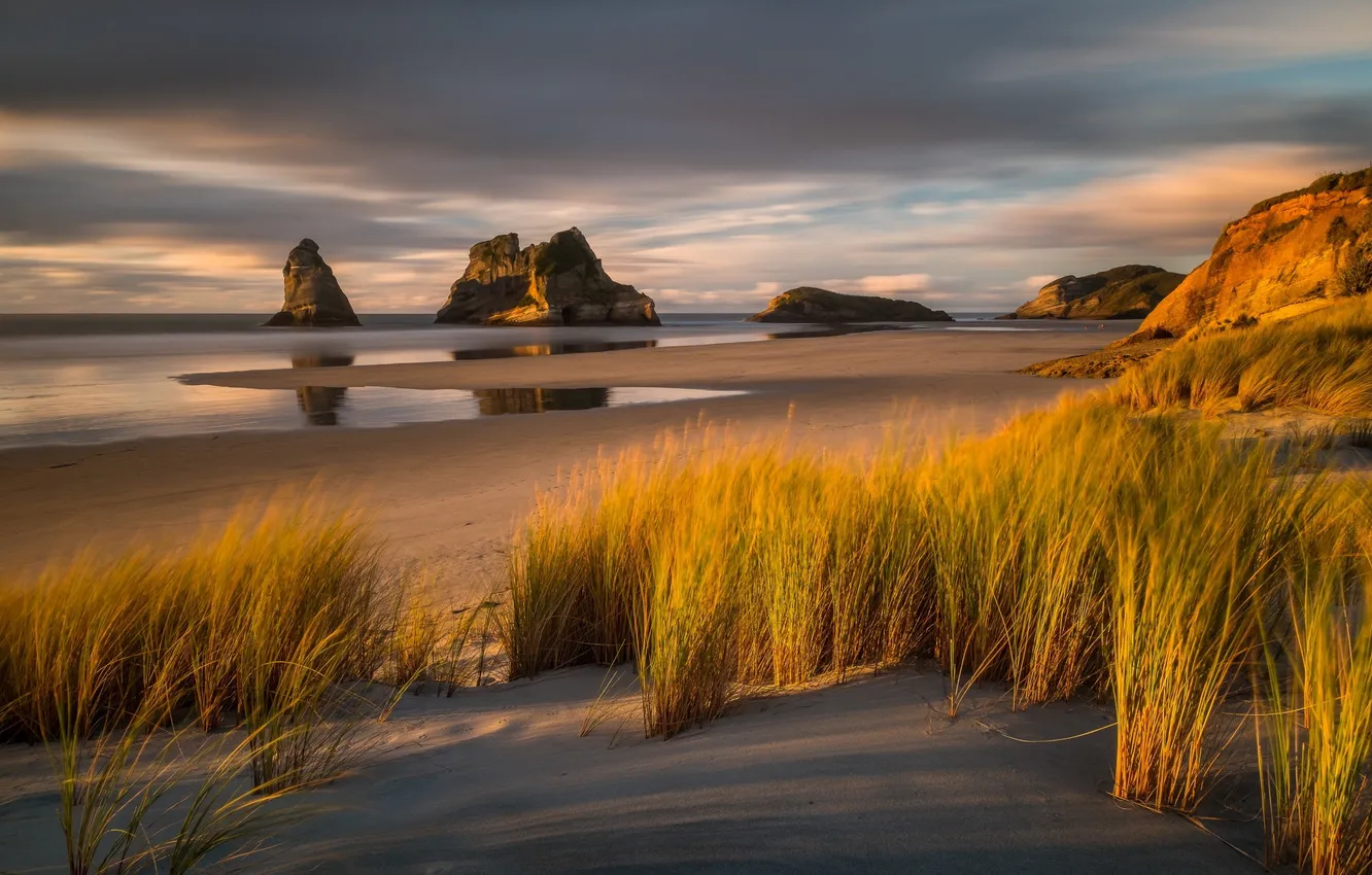 Photo wallpaper sea, beach, shore