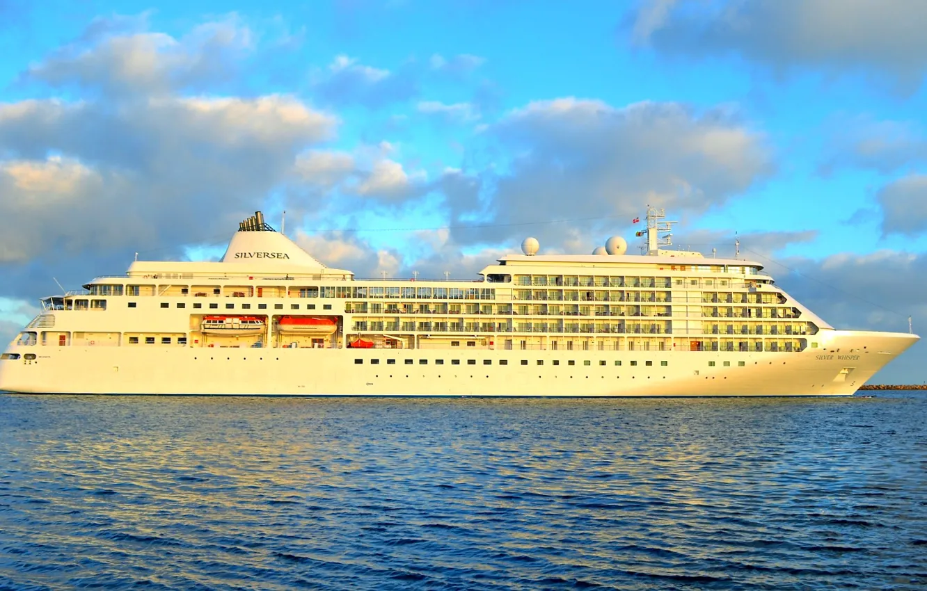 Photo wallpaper sea, liner, cruise