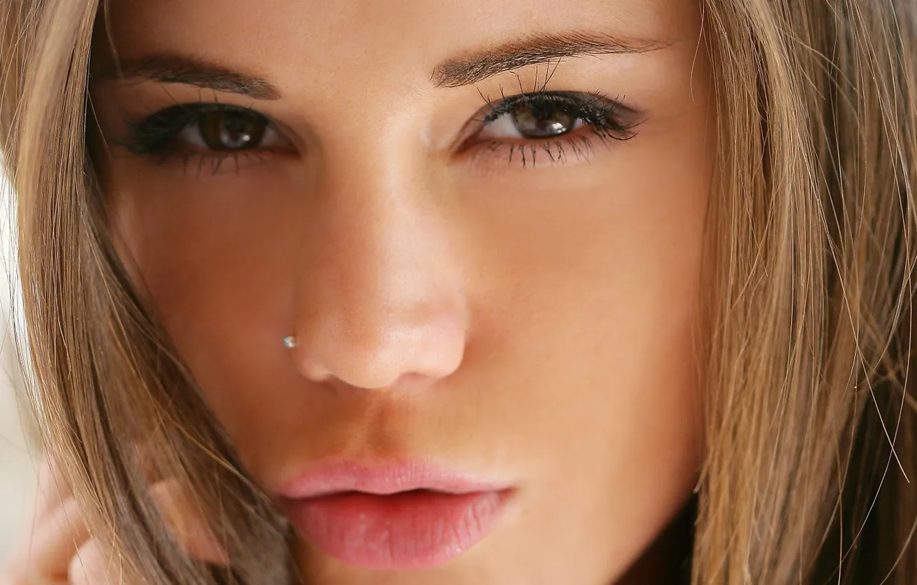 Photo wallpaper look, face, Caprice, little