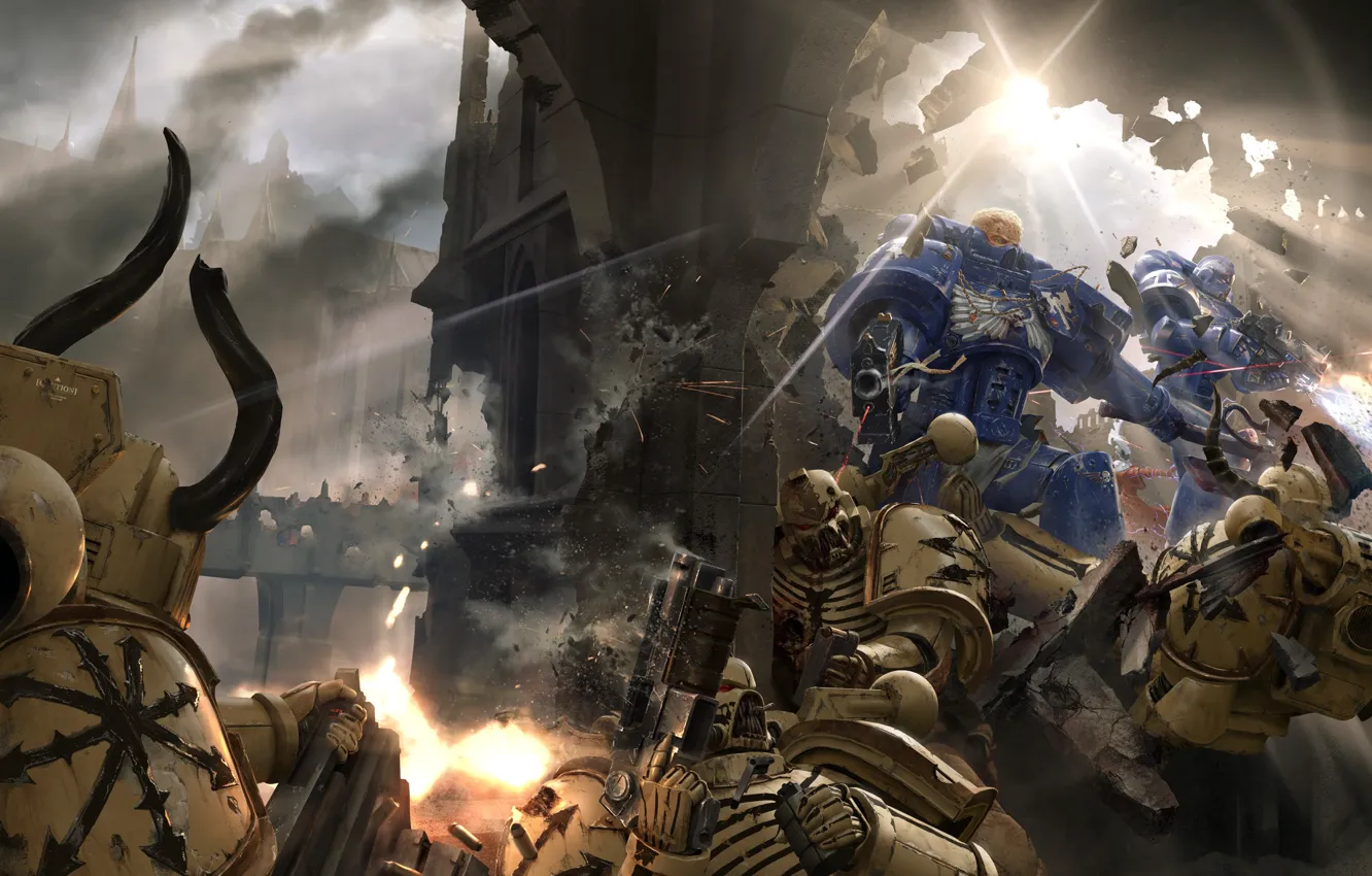 Photo wallpaper war, armor, armor, Warhammer, 000, space marine, warhammer 40k, Warhammer 40