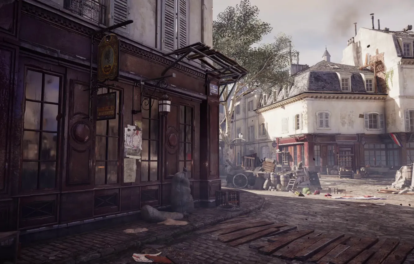 Photo wallpaper dirt, streets, business, Assassin's Creed Unity
