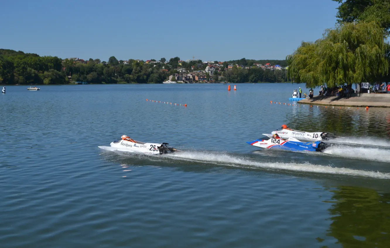 Photo wallpaper race, boat, speed