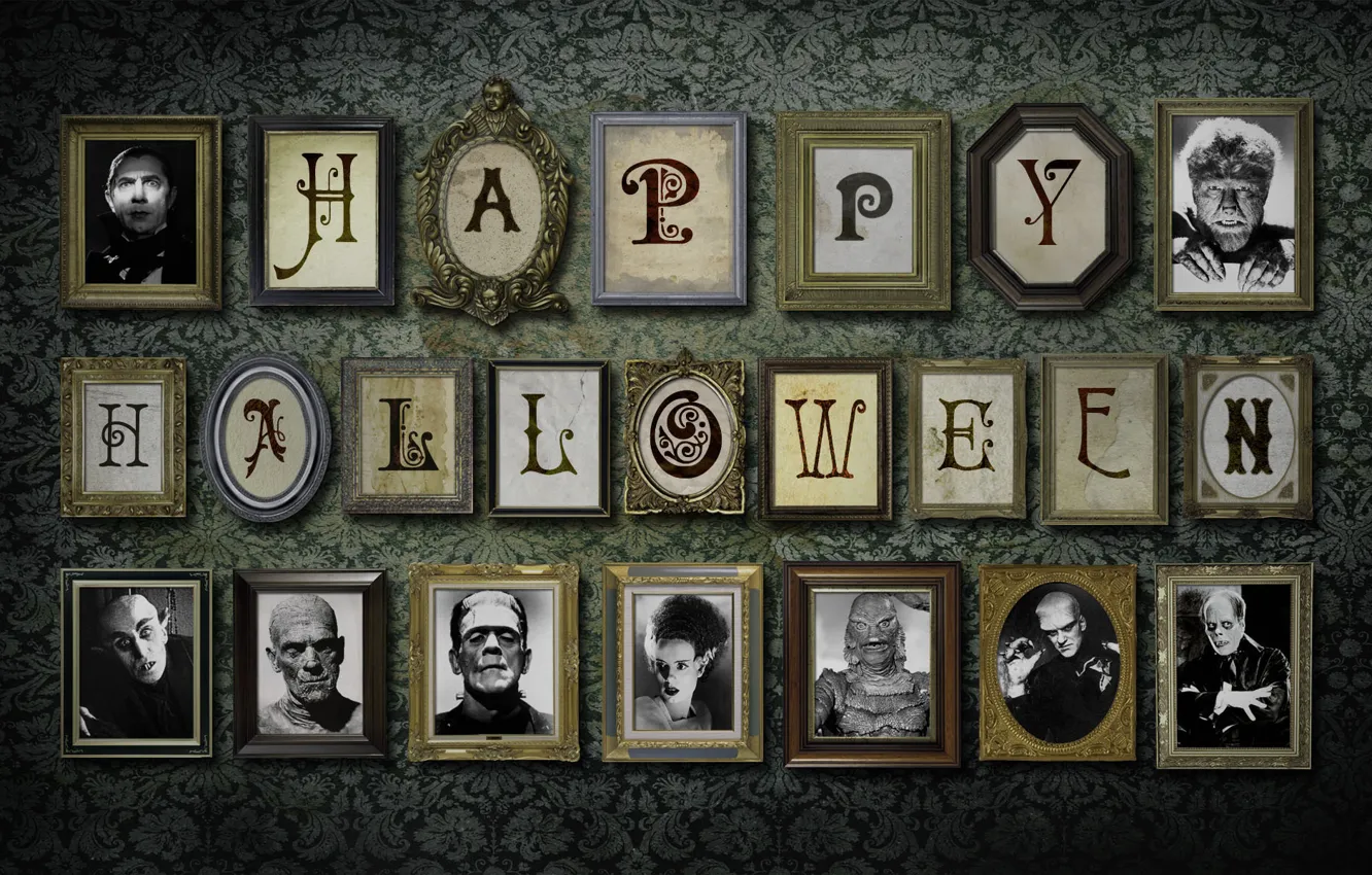 Photo wallpaper background, holiday, Wallpaper, portrait, Halloween, helloween pictures