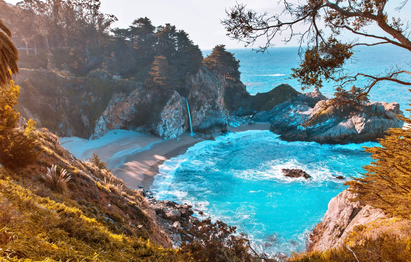 Photo wallpaper summer, mountains, nature, rocks, Wallpaper, Bay, wallpaper, summer