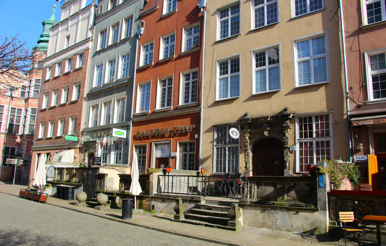 Photo wallpaper street, Poland, Gdansk, HISTORIC