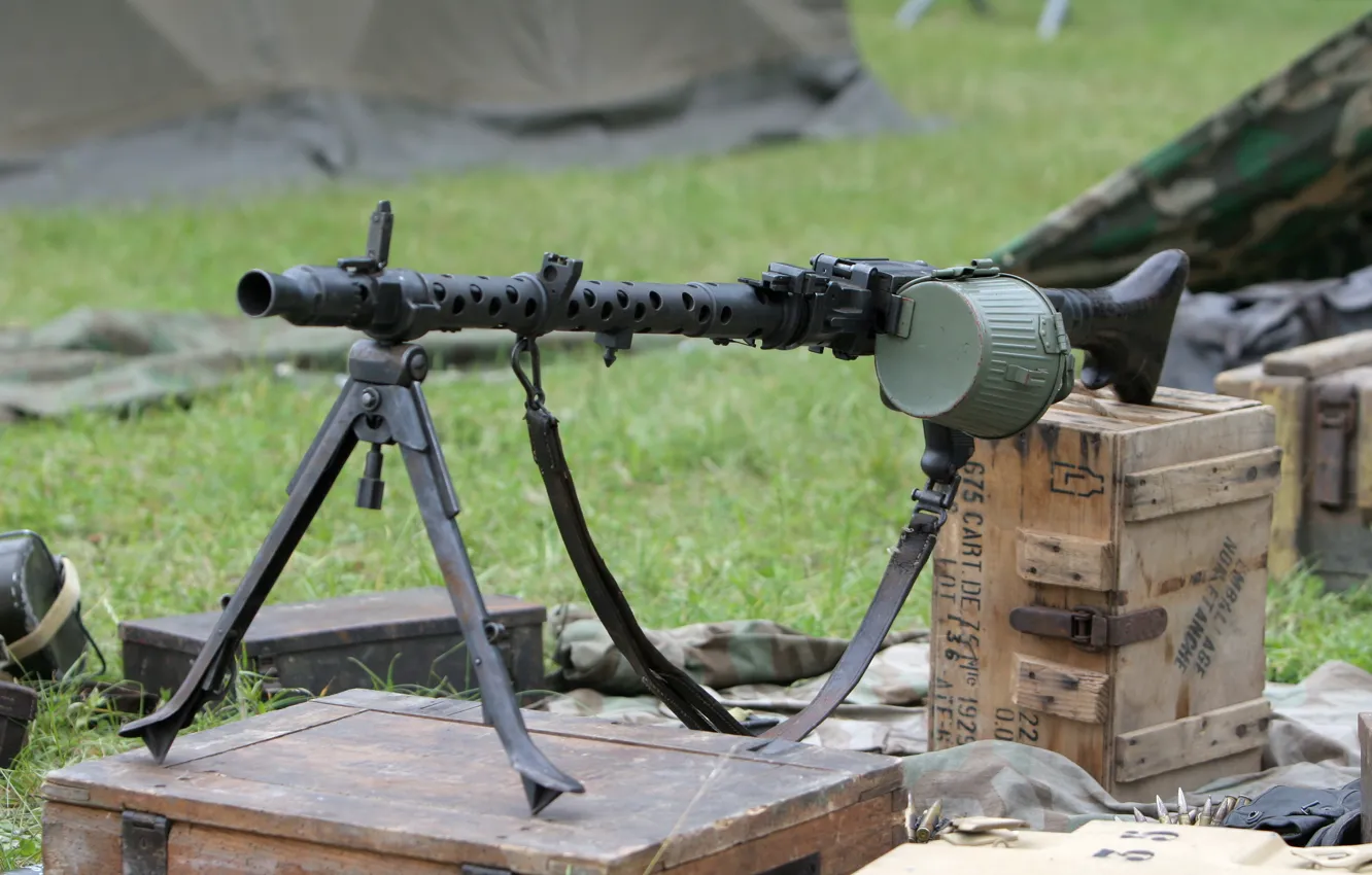 Photo wallpaper weapons, machine gun, Machine Gun MG34