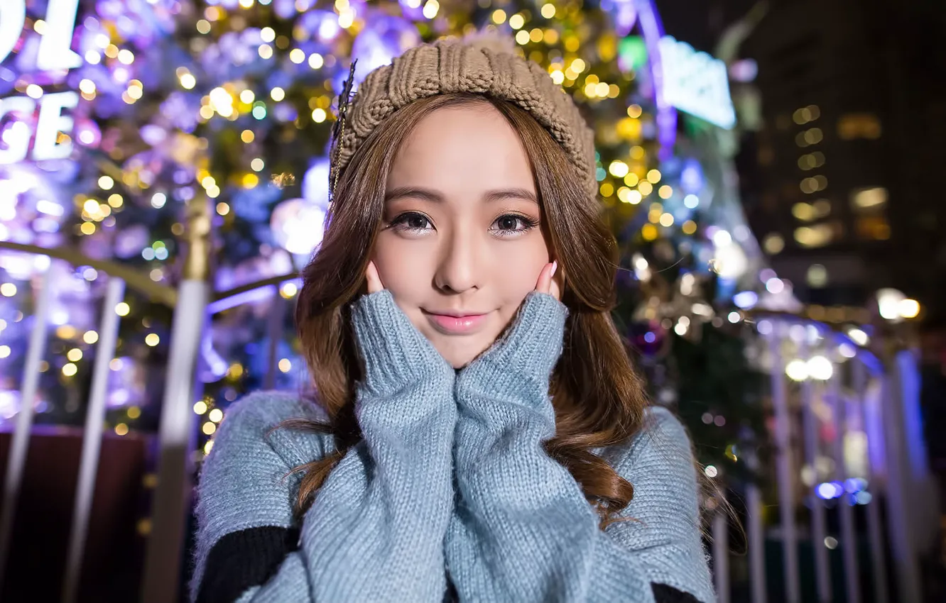 Photo wallpaper mood, face, asian, oriental