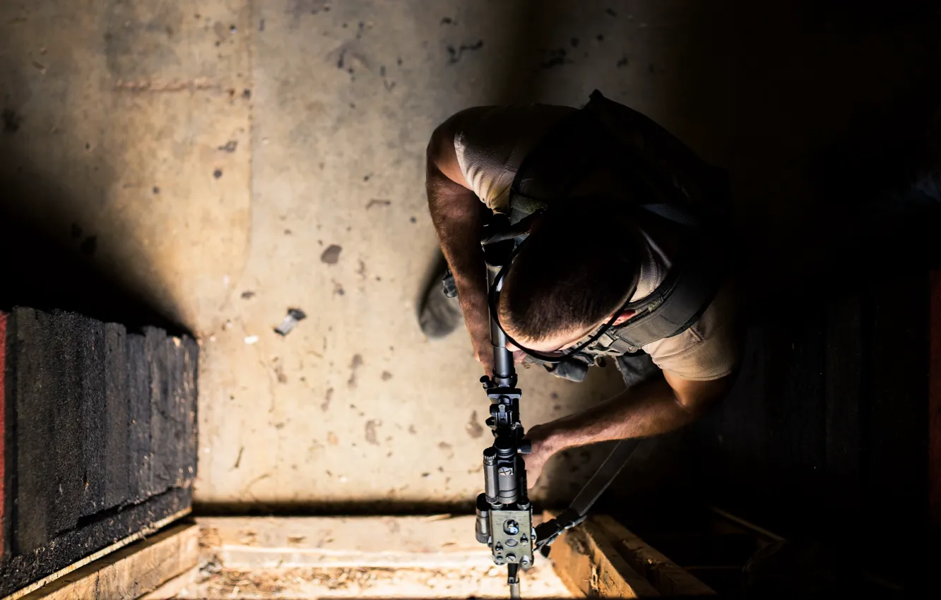 Photo wallpaper weapons, army, soldiers