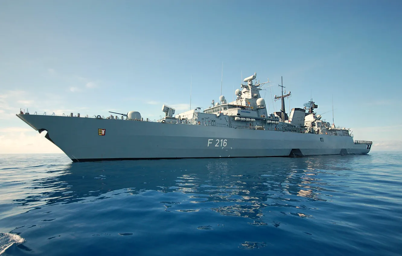 Photo wallpaper Germany, frigate, Schleswig-Holstein