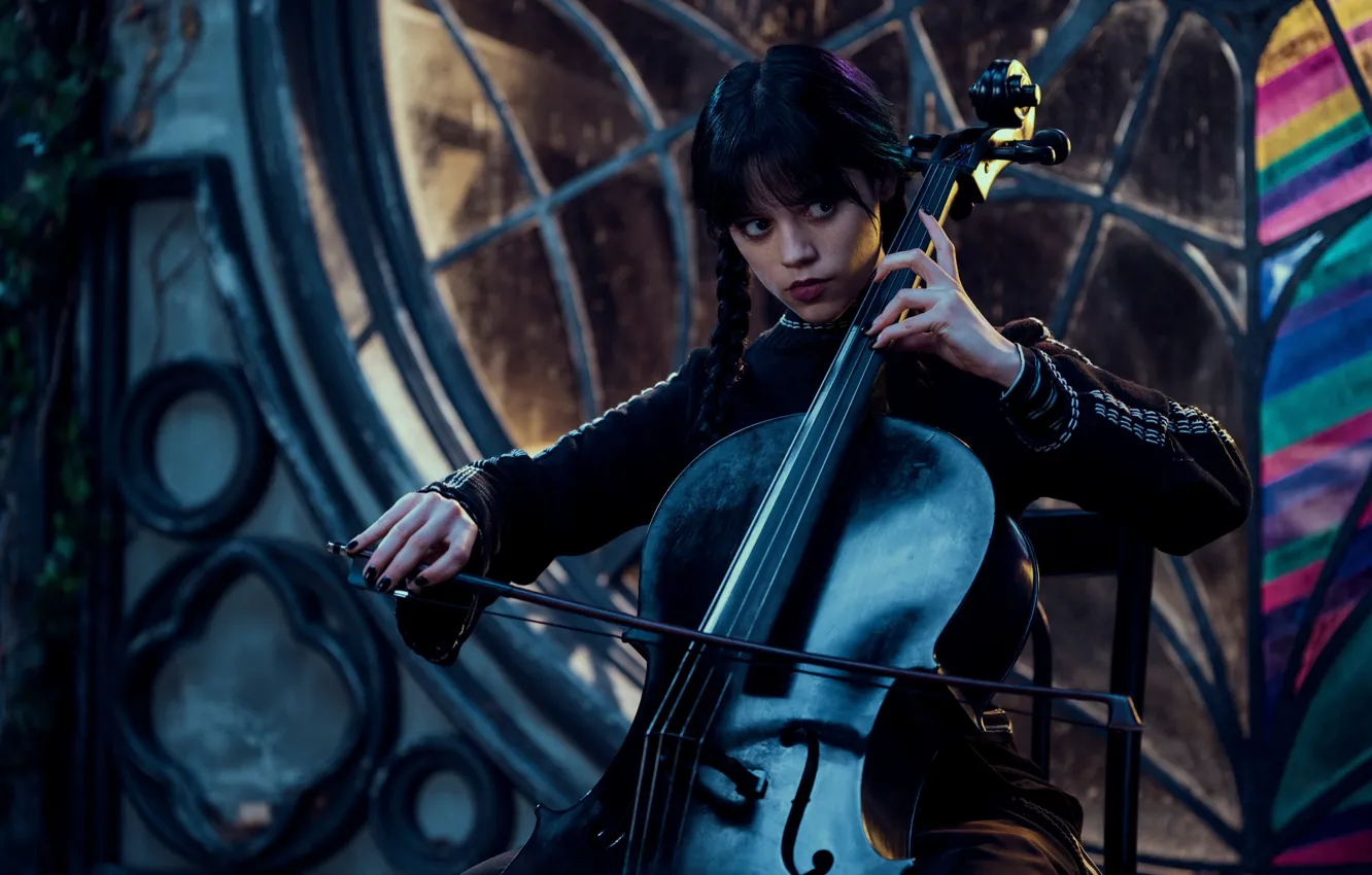 Photo wallpaper girl, TV series, tv series, Netflix, 2022, Wednesday, Jenna Ortega, Jenna Ortega