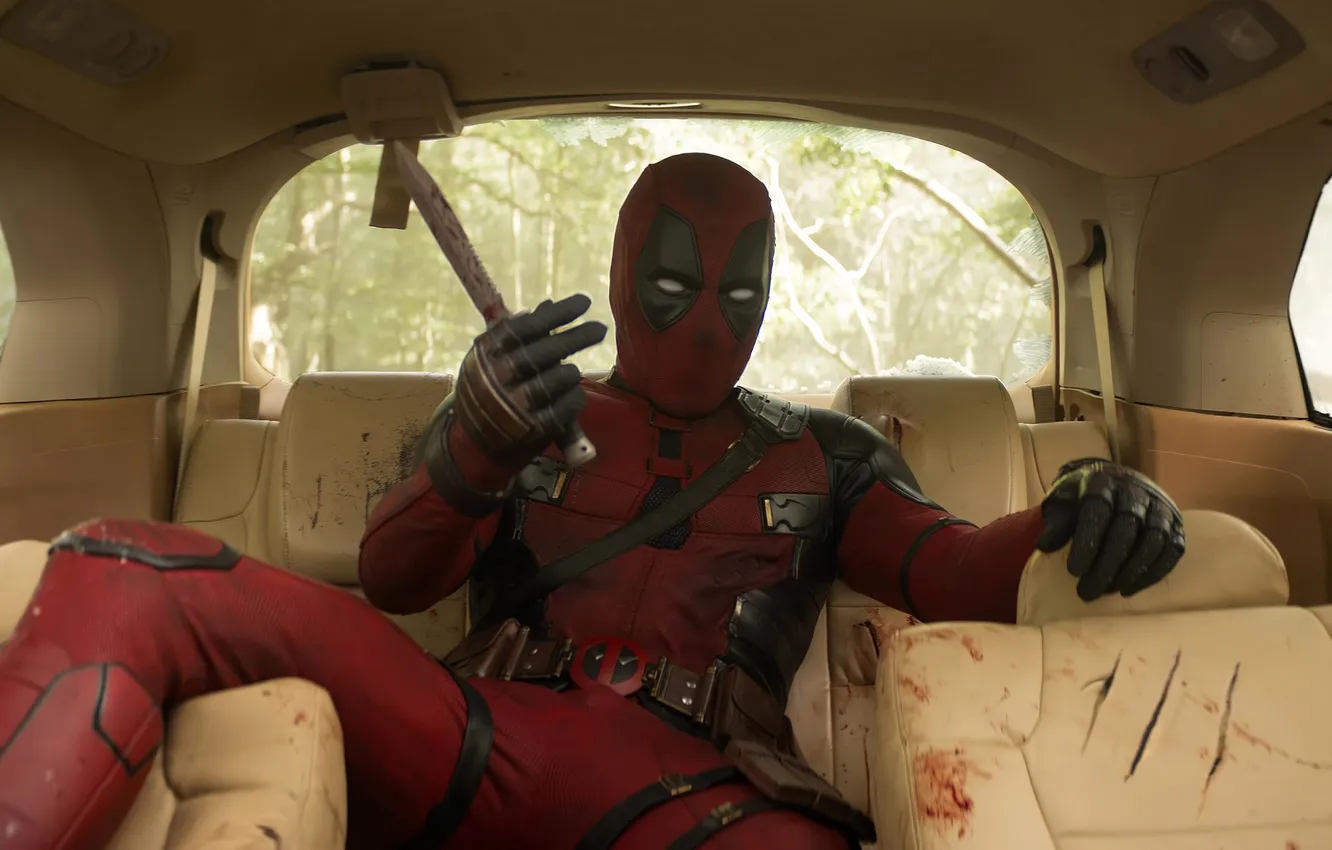 Photo wallpaper Deadpool, Deadpool and Wolverine, Deadpool & Wolverine, 2024 Movies, Deadpool
