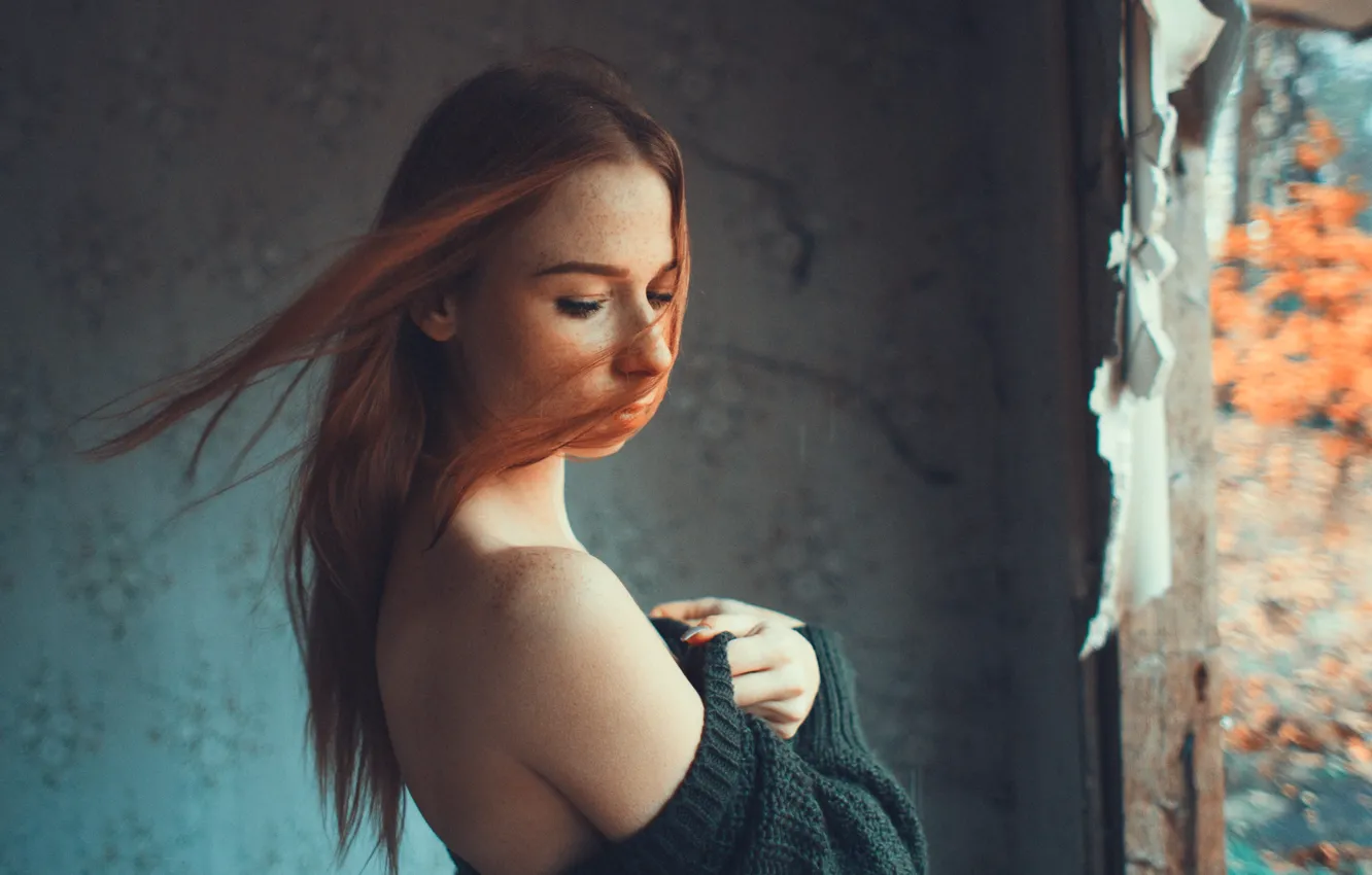 Photo wallpaper girl, mood, portrait