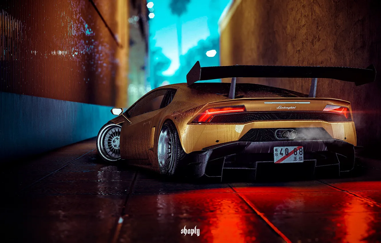 Photo wallpaper Drops, Auto, Lamborghini, The game, Machine, Style, Car, NFS