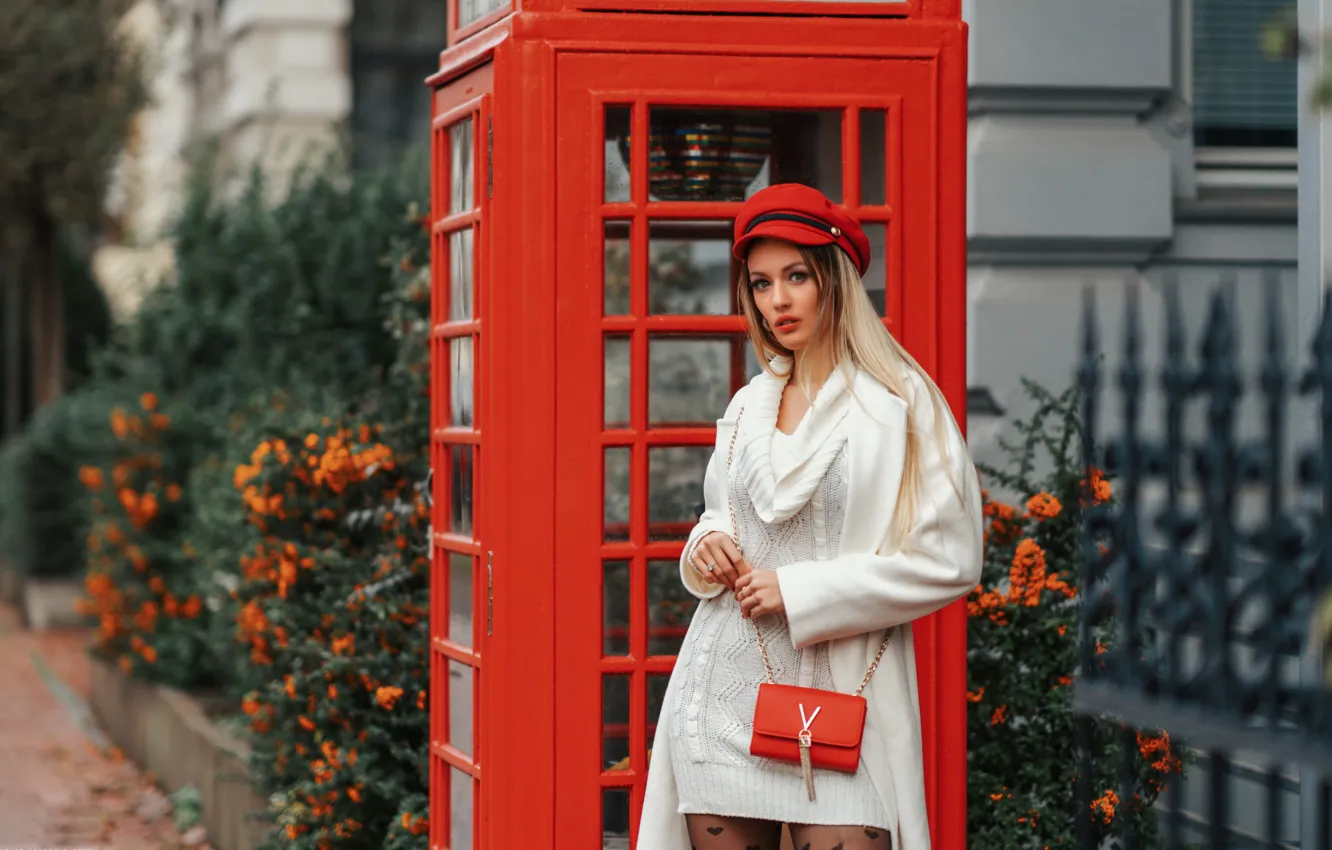 Photo wallpaper model, Telephone, Olya Alessandra