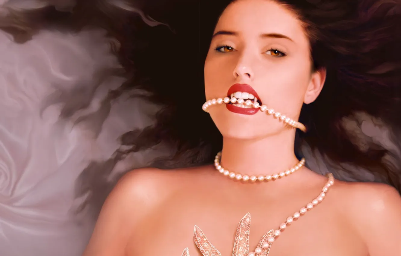 Photo wallpaper look, figure, pearl