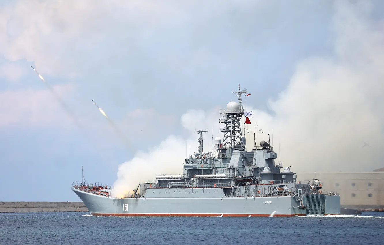 Photo wallpaper ship, large, Azov, landing, Sevastopol