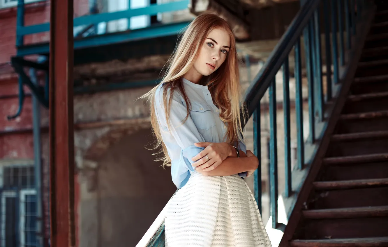 Photo wallpaper freckles, the beauty, Dasha, Alexander Shatskikh