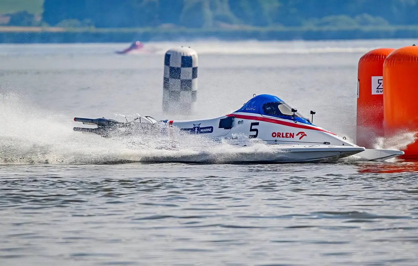 Photo wallpaper race, boat, speed