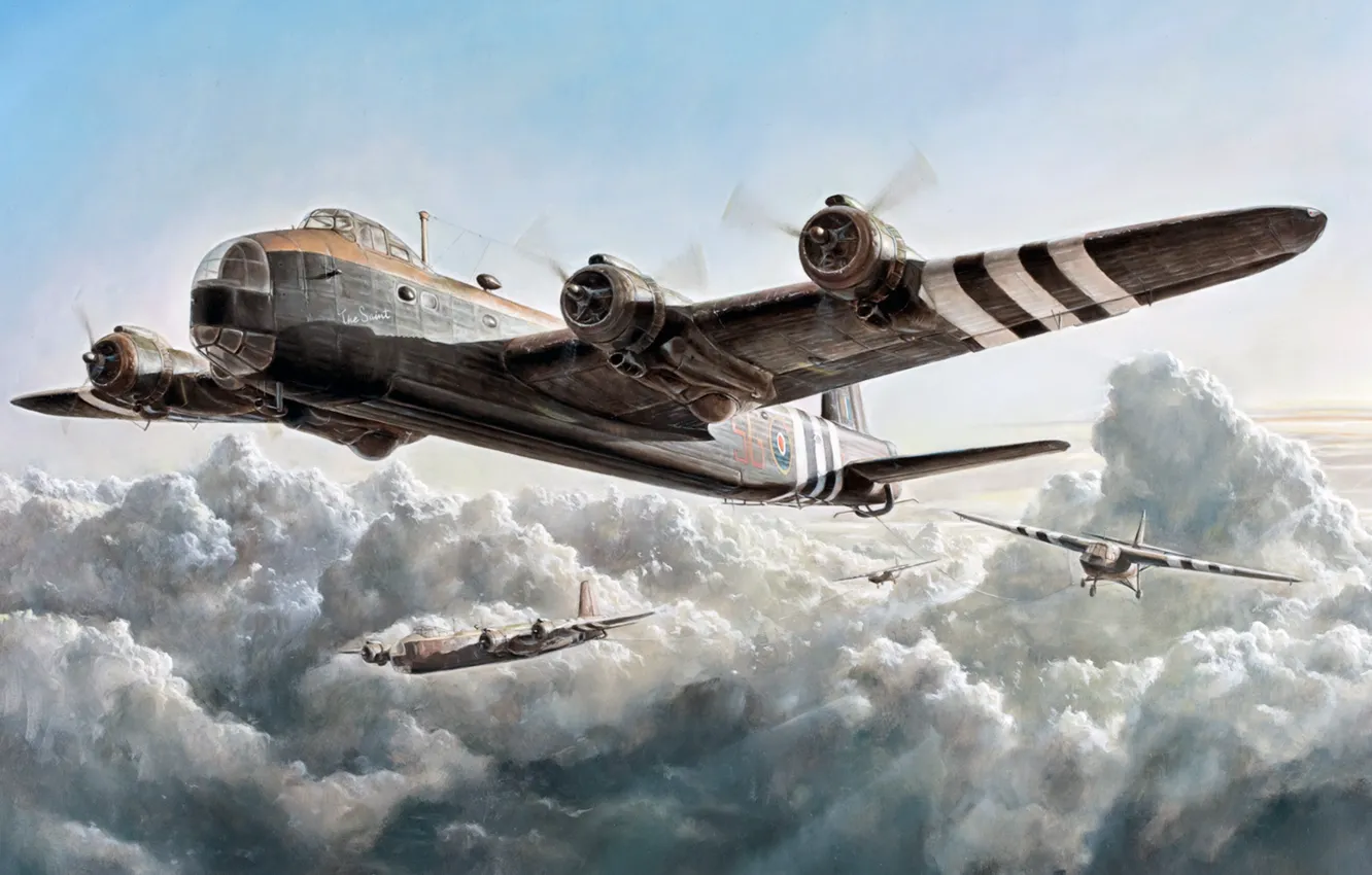 Photo wallpaper UK, bomber, Short Stirling, RAF, Stirling, Gianluca Capaldo, Stirling Mk.IV
