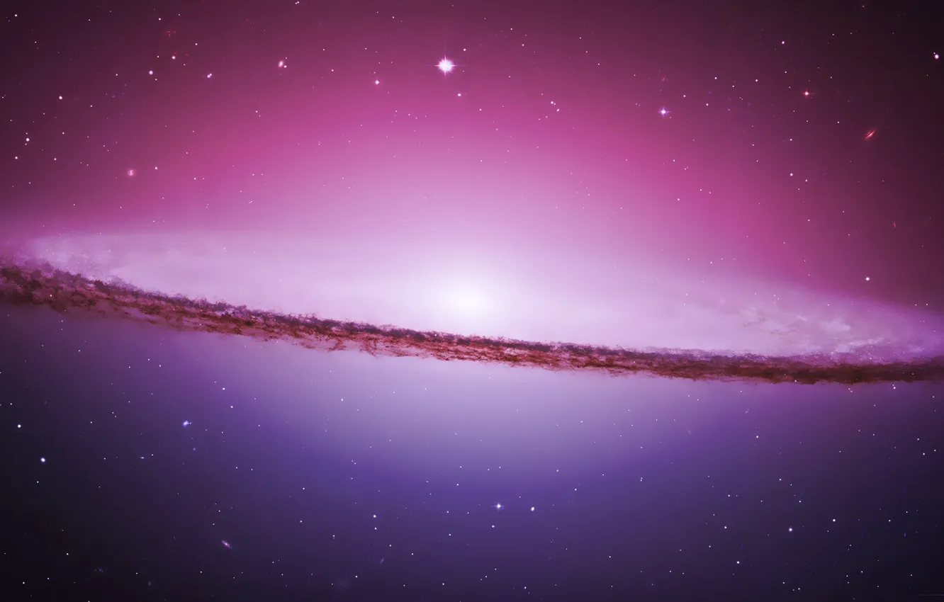 Photo wallpaper light, stars, cosmos