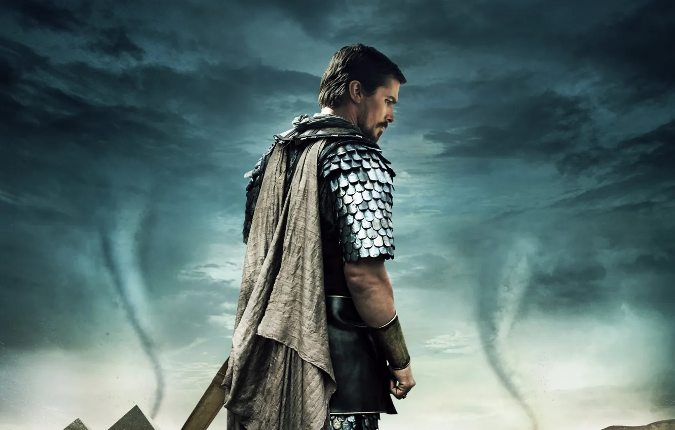 Photo wallpaper Clouds, Sky, Gods, Storm, Warrior, Cloudy, with, Egypt