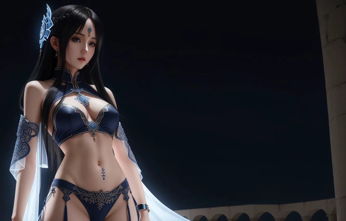 Photo wallpaper girl, fantasy, art, digital art, fantasy art, fantasy girl, Stable Diffusion, Neuronet