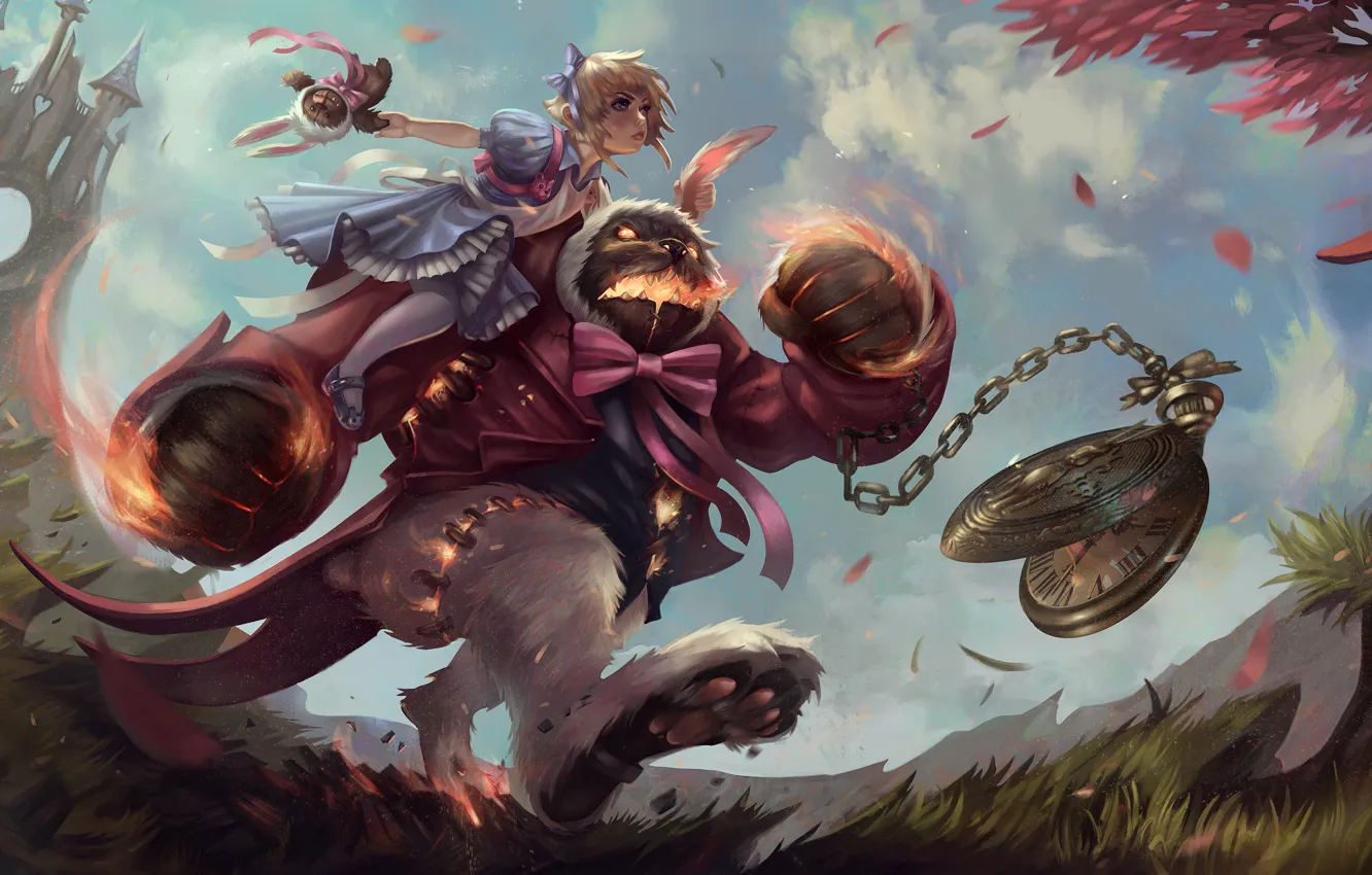 Photo wallpaper LoL, Annie, Legue Of Legends, Tibers