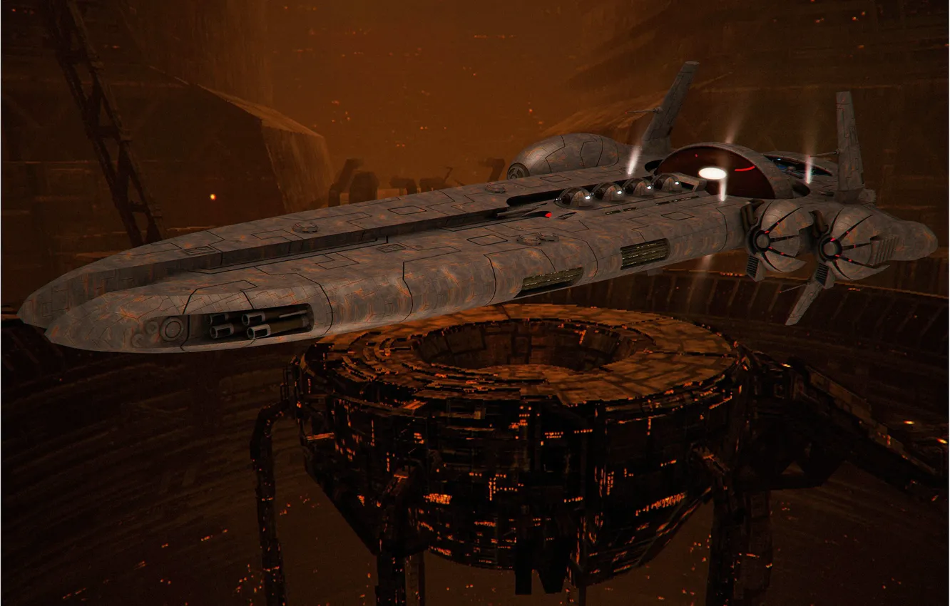 Photo wallpaper space, ship, eve-online, Let Uriel, in station