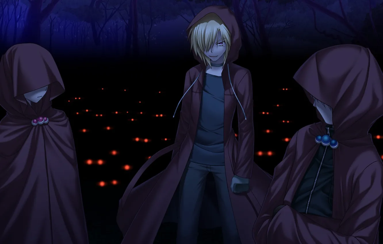 Photo wallpaper anime, art, guy, cloak, Rewrite