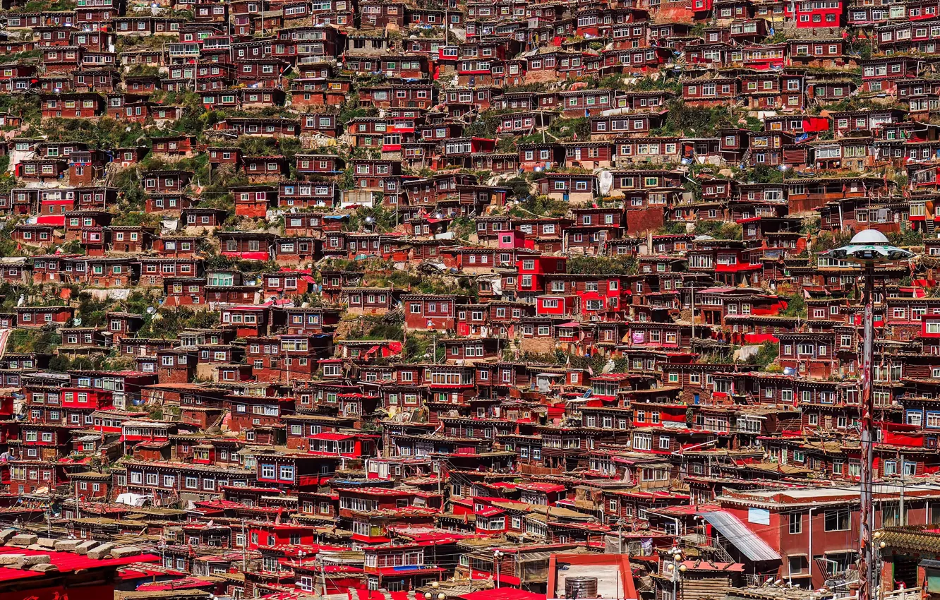 Photo wallpaper the city, home, China